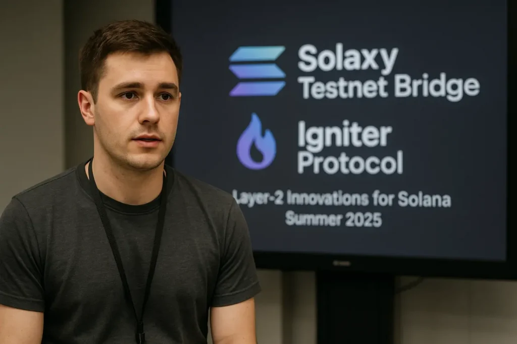 Solaxy тестнет бридж и Igniter Protocol: инновации Layer‑2 для Solana летом 2025